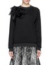 Main View - Click To Enlarge - LANVIN - Velvet silk floral appliqué sweatshirt