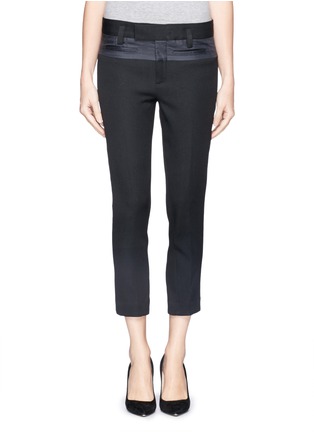 Main View - Click To Enlarge - HAIDER ACKERMANN - Cropped wool-cotton twill pants