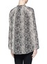 Back View - Click To Enlarge - LANVIN - Snake print silk blouse