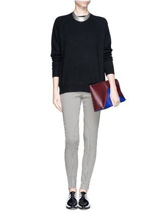 Figure View - Click To Enlarge - STELLA MCCARTNEY - Houndstooth stretch pants