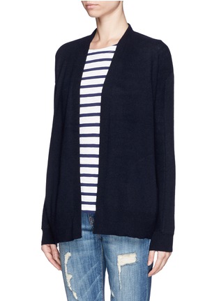 Front View - Click To Enlarge - VINCE - Contrast knit cashmere cardigan
