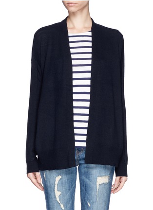 Main View - Click To Enlarge - VINCE - Contrast knit cashmere cardigan