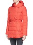 Front View - Click To Enlarge - ARMANI COLLEZIONI - Shawl collar down jacket