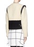 Back View - Click To Enlarge - CHLOÉ - Shearling leather trim biker jacket