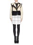 Figure View - Click To Enlarge - CHLOÉ - Shearling leather trim biker jacket