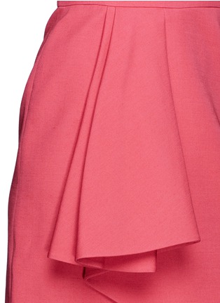 Detail View - Click To Enlarge - VALENTINO GARAVANI - Crepe Couture drape pleat wrap dress