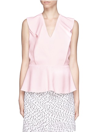 Main View - Click To Enlarge - CHLOÉ - Ruffle front peplum top