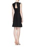 Figure View - Click To Enlarge - ARMANI COLLEZIONI - Double layer skirt panel dress