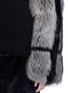 Detail View - Click To Enlarge - HAIDER ACKERMANN - 'Modrone' raccoon fur bolero