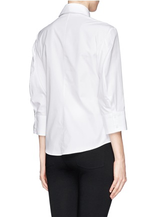 Back View - Click To Enlarge - JIL SANDER - Ruffle shirt