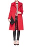 Figure View - Click To Enlarge - ARMANI COLLEZIONI - Tailored coat