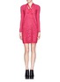 Main View - Click To Enlarge - VALENTINO GARAVANI - Guipure lace front knit dress