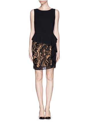 Main View - Click To Enlarge - EMILIO PUCCI - Cascade ruffle lace dress