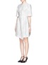 Figure View - Click To Enlarge - STELLA MCCARTNEY - Pouf skirt large polka dot sheath dress