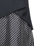 Detail View - Click To Enlarge - THAKOON - Drape wool and floral print silk dress