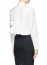 Back View - Click To Enlarge - TOGA ARCHIVES - Ruffle panel cropped shirt