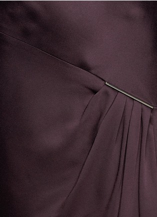 Detail View - Click To Enlarge - JASON WU - Pleat front open slit satin skirt