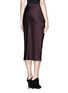 Back View - Click To Enlarge - JASON WU - Pleat front open slit satin skirt