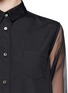 Detail View - Click To Enlarge - SACAI - Contrast poplin shirt