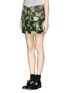 Front View - Click To Enlarge - KENZO - Monster print jacquard foldover skirt