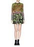 Figure View - Click To Enlarge - KENZO - Monster print jacquard foldover skirt