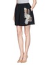Front View - Click To Enlarge - NO.21 - Sequin firework crepe skirt