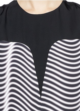 Detail View - Click To Enlarge - KENZO - Wave print panel top