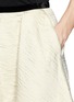 Detail View - Click To Enlarge - ERDEM - 'Roza' velvet waistband cloqué skirt