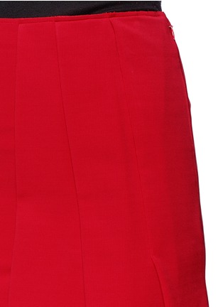 Detail View - Click To Enlarge - VICTORIA BECKHAM - Asymmetric pleat stretch jersey midi skirt