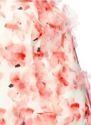 Detail View - Click To Enlarge - TANYA TAYLOR - 'Ella' stippled organza floral print pleat skirt