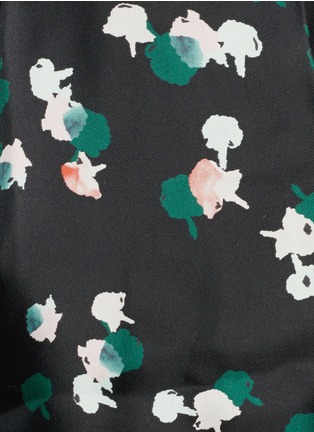 Detail View - Click To Enlarge - TANYA TAYLOR - 'Ella' floral print pleat washi organza skirt