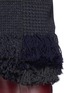 Detail View - Click To Enlarge - SACAI - Houndstooth wool blend fringe sweater