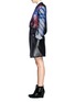 Figure View - Click To Enlarge - TOGA ARCHIVES - Faux leather felt skirt 