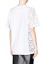Back View - Click To Enlarge - NO.21 - Asymmetric lace T-shirt