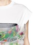 Detail View - Click To Enlarge - TOGA ARCHIVES - Floral print sheer drape jersey top