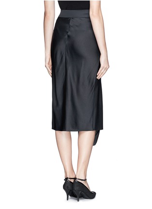 Back View - Click To Enlarge - JASON WU - Drape front satin skirt
