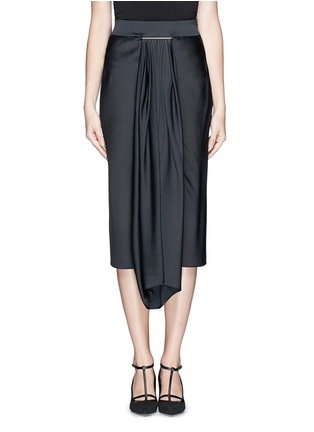 Main View - Click To Enlarge - JASON WU - Drape front satin skirt