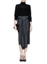 Figure View - Click To Enlarge - JASON WU - Drape front satin skirt