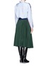 Back View - Click To Enlarge - SACAI - Wool sweater pleat skirt shirt dress