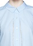 Detail View - Click To Enlarge - THAKOON - Lace insert cotton shirt