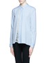 Front View - Click To Enlarge - THAKOON - Lace insert cotton shirt