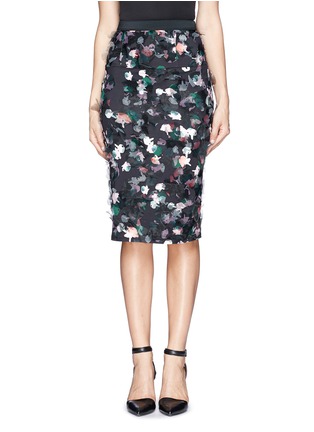 Main View - Click To Enlarge - TANYA TAYLOR - 'Peggy' floral print washi organza pencil skirt