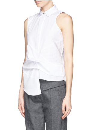 Front View - Click To Enlarge - PRABAL GURUNG - Drape band poplin shirt