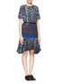Figure View - Click To Enlarge - PREEN BY THORNTON BREGAZZI - Floral print flared dress