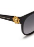 Detail View - Click To Enlarge - ALEXANDER MCQUEEN - Sunray skull acetate cat eye sunglasses