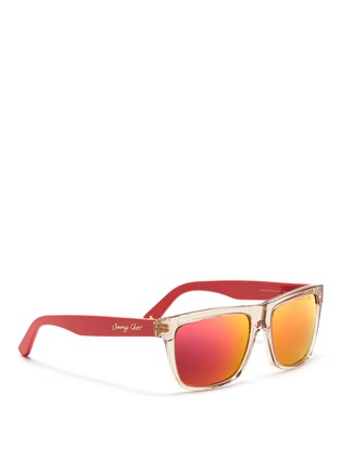 Figure View - Click To Enlarge - JIMMY CHOO - Alex D-frame mirror sunglasses