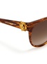 Detail View - Click To Enlarge - ALEXANDER MCQUEEN - Sunray skull acetate sunglasses