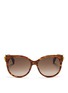 Main View - Click To Enlarge - ALEXANDER MCQUEEN - Sunray skull acetate sunglasses