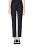 Main View - Click To Enlarge - EACH X OTHER - Satin trim cropped wool pants