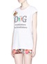 Front View - Click To Enlarge - - - Bullion patch fake logo basketball tank top